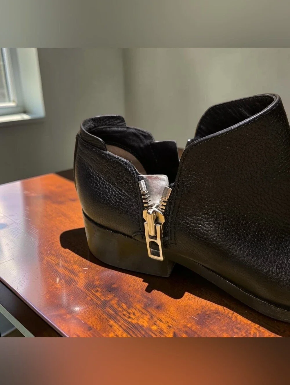 3.1 Phillip Lim Black Leather Short Ankle Booties Size 37.5 / US 7